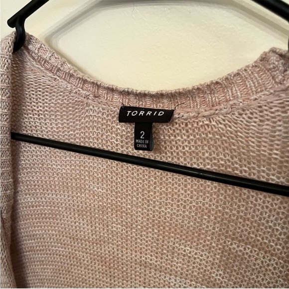 Torrid Cardigan Open Front Longline Sweater 2 - Picture 4 of 5